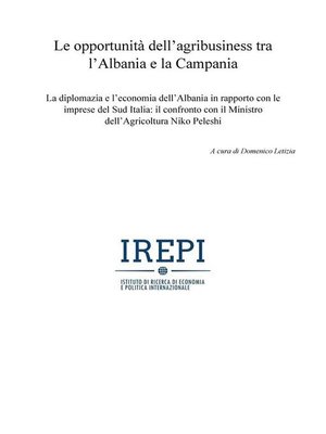 cover image of Le opportunità dell'agribusiness tra l'Albania e la Campania